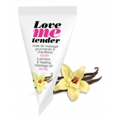 Съедобное согревающее массажное масло Love Me Tender Vanilla с ароматом ванили - 10 мл. - Love to Love - купить с доставкой в Балашихе