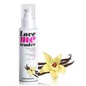 Съедобное согревающее массажное масло Love Me Tender Vanilla с ароматом ванили - 100 мл. - Love to Love - купить с доставкой в Балашихе
