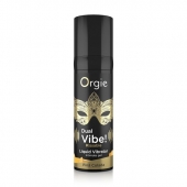 Съедобный гель Dual Vibe Pina Colada с эффектом вибрации и вкусом коктейля пина колада - 15 мл. - ORGIE - купить с доставкой в Балашихе