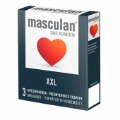 Презервативы увеличенного размера Masculan XXL - 3 шт. - Masculan - купить с доставкой в Балашихе