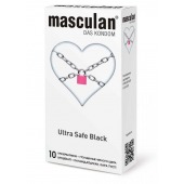 Ультрапрочные презервативы Masculan Ultra Safe Black - 10 шт. - Masculan - купить с доставкой в Балашихе