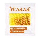 Гель-лубрикант «Услада с прополисом» - 3 гр. - Биоритм - купить с доставкой в Балашихе