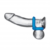 Комплект из 2 эрекционных колец-восьмерок 2-Pack Duo Cock And Ball Stamina Enhancement Ring - BlueLine - в Балашихе купить с доставкой