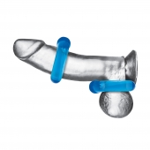 Комплект из двух колец для пениса 2-Pack Ultra-Stretch Stamina Endurance Ring - BlueLine - в Балашихе купить с доставкой