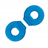 Комплект из двух колец для пениса 2-Pack Ultra-Stretch Stamina Endurance Ring - BlueLine - в Балашихе купить с доставкой