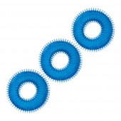 Комплект из трех голубых колец для эрекции 3-Pack Ultra-Stim Stretch Cock Rings - BlueLine - в Балашихе купить с доставкой