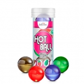 Ароматизированный лубрикант Hot Ball Mix на масляной основе (4 шарика по 3 гр.) - HotFlowers - купить с доставкой в Балашихе