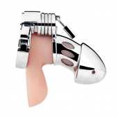 Клетка на пенис из металла Obedience Cock Cage - BlueLine - купить с доставкой в Балашихе