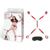 Красная фиксация на матрас Classic Bedspreader - Lux Fetish - купить с доставкой в Балашихе