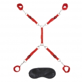 Красная фиксация на матрас Classic Bedspreader - Lux Fetish - купить с доставкой в Балашихе