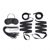 Эротический набор 4PC Bondage Bed Strap   Flogger Kit - Lux Fetish - купить с доставкой в Балашихе