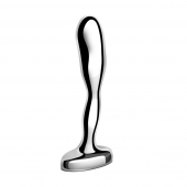 Стальной стимулятор простаты Stainless Steel Prostate Plug - 11,5 см. - b-Vibe - в Балашихе купить с доставкой