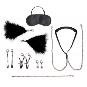 Большой эротический набор из 12 предметов Interchangeable Collar   Nipple Clips Set - Lux Fetish - купить с доставкой в Балашихе