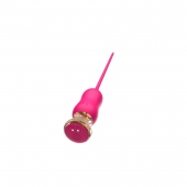 Розовый тонкий стимулятор Nipple Vibrator - 23 см. - I-MOON - купить с доставкой в Балашихе