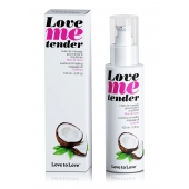 Съедобное согревающее массажное масло Love Me Tender Cocos с ароматом кокоса - 100 мл. - Love to Love - купить с доставкой в Балашихе