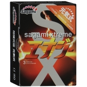 Презервативы Sagami Xtreme ENERGY с ароматом энергетика - 3 шт. - Sagami - купить с доставкой в Балашихе