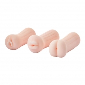Набор из 3 мастурбаторов The Girl Next Door Tina - Dream Toys - в Балашихе купить с доставкой