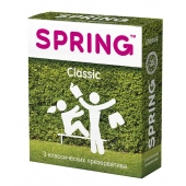 Классические презервативы SPRING CLASSIC - 3 шт. - SPRING - купить с доставкой в Балашихе
