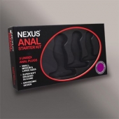 Набор из 3 массажеров простаты чёрного цвета NEXUS ANAL STARTER KIT - Nexus Range - в Балашихе купить с доставкой