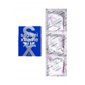 Розовые презервативы Sagami Xtreme FEEL FIT 3D - 3 шт. - Sagami - купить с доставкой в Балашихе