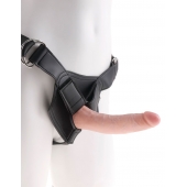 Страпон на виниловых трусиках Strap-on Harness Cock - 17,8 см. - Pipedream - купить с доставкой в Балашихе