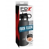 Серый мастурбатор в виде бутылки F*ck Flask - Pipedream - в Балашихе купить с доставкой