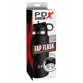 Черный мастурбатор в виде бутылки Fap Flask - Pipedream - в Балашихе купить с доставкой