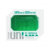 Зеленый мастурбатор-стимулятор Tenga Uni Emerald - Tenga - в Балашихе купить с доставкой