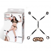 Леопардовая фиксация на матрас для рук и ног Classic Bedspreader - Lux Fetish - купить с доставкой в Балашихе