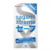 Презервативы Sagami Xtreme Ultrasafe с двойным количеством смазки - 10 шт. - Sagami - купить с доставкой в Балашихе