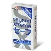 Презервативы Sagami Xtreme Ultrasafe с двойным количеством смазки - 10 шт. - Sagami - купить с доставкой в Балашихе