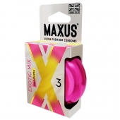 Ароматизированные презервативы Maxus Exotic Mix - 3 шт. - Maxus - купить с доставкой в Балашихе