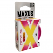 Ароматизированные презервативы Maxus Exotic Mix - 3 шт. - Maxus - купить с доставкой в Балашихе