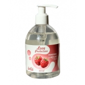 Лубрикант на водной основе Love Protection Raspberry с ароматом малины - 300 мл. - Lola Games - купить с доставкой в Балашихе