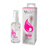 Возбуждающая силиконовая вагинальная смазка Yes Heat - 50 мл. - Sitabella - купить с доставкой в Балашихе