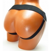 Трусики для страпона коричневого цвета - БДСМ Арсенал - купить с доставкой в Балашихе