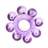 Мягкая фиолетовая гелевая насадка - Toyfa Basic - в Балашихе купить с доставкой