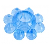 Голубая гелевая насадка-цветок - Toyfa Basic - в Балашихе купить с доставкой
