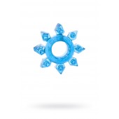 Голубая гелевая насадка-звезда - Toyfa Basic - в Балашихе купить с доставкой