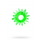 Зеленое эрекционное кольцо-солнце - Toyfa Basic - в Балашихе купить с доставкой