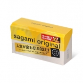Презервативы увеличенного размера Sagami Original 0.02 XL-size - 12 шт. - Sagami - купить с доставкой в Балашихе