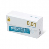 Увлажнённые презервативы Sagami Original 0.01 Extra Lub - 12 шт. - Sagami - купить с доставкой в Балашихе
