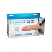 Полый страпон на ремнях 6’’ Hollow Silicone Strap-on - Pipedream - купить с доставкой в Балашихе