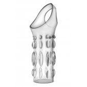 Прозрачная насадка на пенис Stretchy Studded Penis Sleeve Ring - Blush Novelties - в Балашихе купить с доставкой
