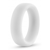 Белое люминесцентное эрекционное кольцо Silicone Glo Cock Ring - Blush Novelties - в Балашихе купить с доставкой