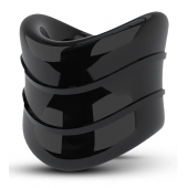 Черное эрекционное кольцо на мошонку Beef Ball Stretcher Snug X Long - Blush Novelties - в Балашихе купить с доставкой