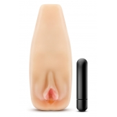 Мастурбатор-вагина с вибрацией Soft   Wet Natasha Realistic Beige Masturbator - Blush Novelties - в Балашихе купить с доставкой