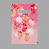 Пакет «Праздничные шары» с вырубной ручкой (20х30 см) - UPAK LAND - купить с доставкой в Балашихе