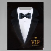 Пакет «Смокинг VIP» полиэтиленовый с вырубной ручкой (30х40 см) - UPAK LAND - купить с доставкой в Балашихе