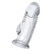 Прозрачная насадка на пенис с шипиками и коготком - 13,5 см. - A-toys - в Балашихе купить с доставкой